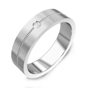 Classic Silver Band Ring for Men