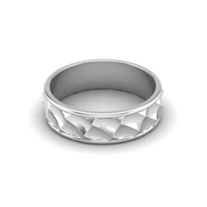 Texture Design Silver Ring