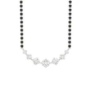 Stone Pendant Silver Mangalsutra